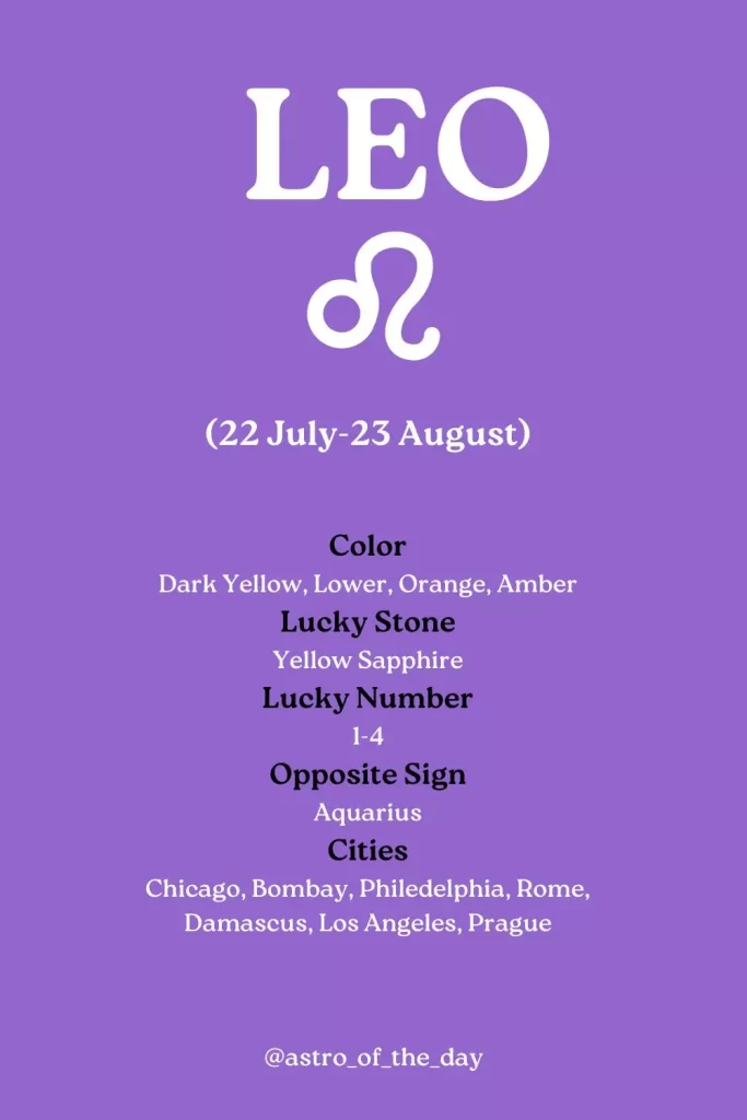 Leo zodiac sign 
